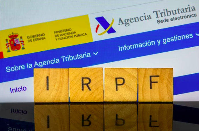 Web de Agencia Tributaria. Imagen recogida de archivo