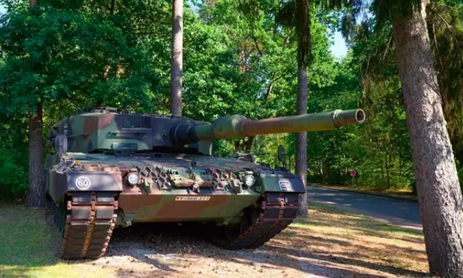 Un tanque Leopard 2A4 al servicio de las Fuerzas Armadas de Alemania. Imagen recogida de Agencia Europa Press