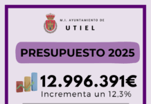 El Ayuntamiento de Utiel aprueba el presupuesto de 2025 con un importe próximo a los 13 millones de euros